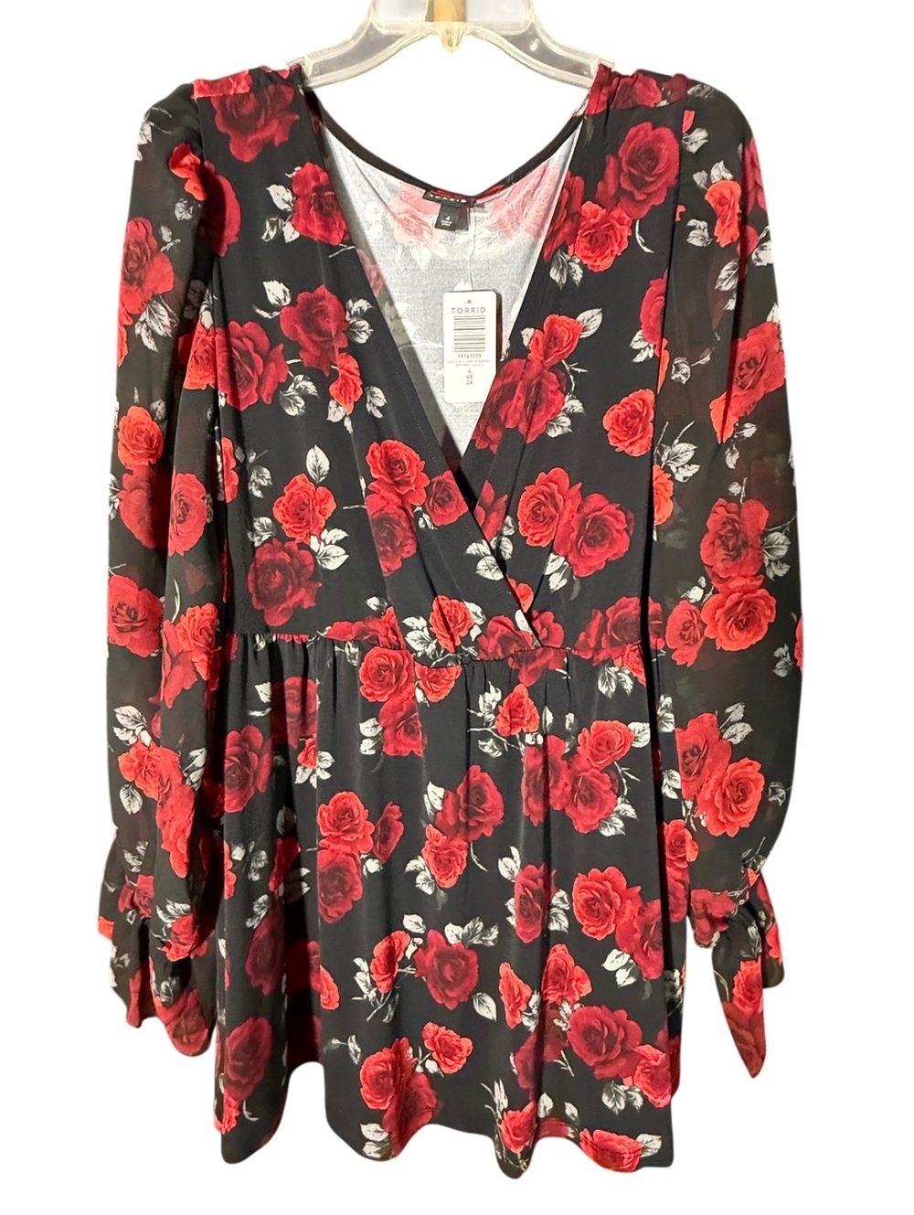 NWT Torrid Dressy Black Babydoll 4X
